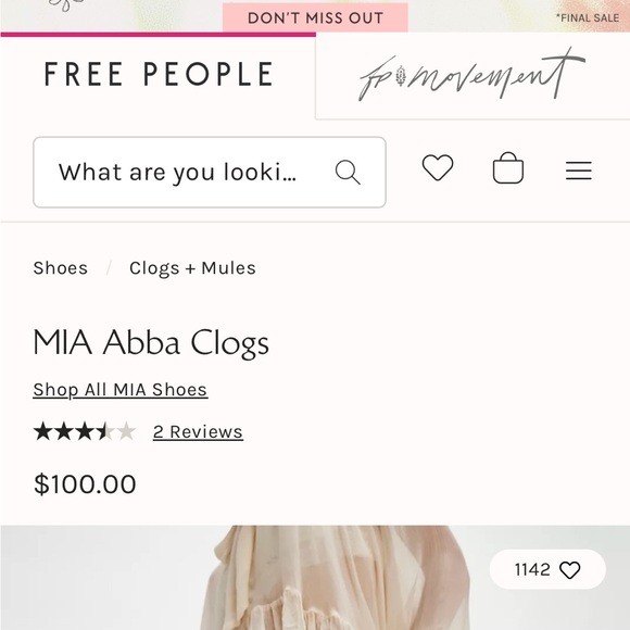 Free People x MIA Abba Clogs - Picture 11 of 12
